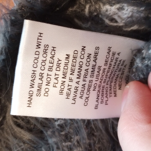 Joseph A. Ladies Eyelash Knit Polka Dot Sweater Size:XS Color:Gray NWOT - Picture 8 of 8